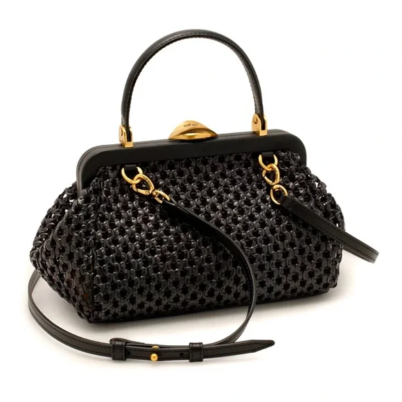 NWT Cult Gaia Zuna Small Crossbody Black! MSRP $498 - Picture 2 of 3